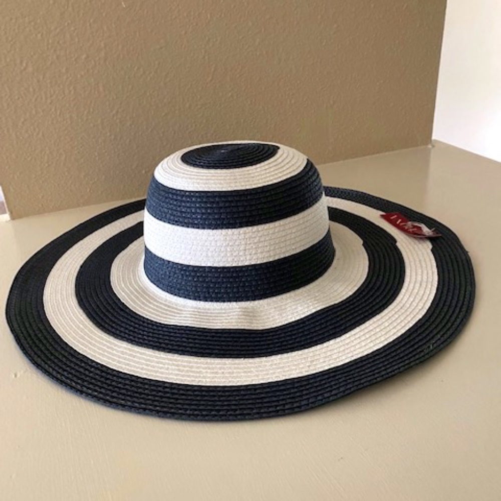 Merona Navy Blue and White Hat  NWT